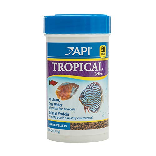 API TROPIKUS PELLET Süllyedő pellet Halétel 4,2 uncia tartály, közepes (823B)